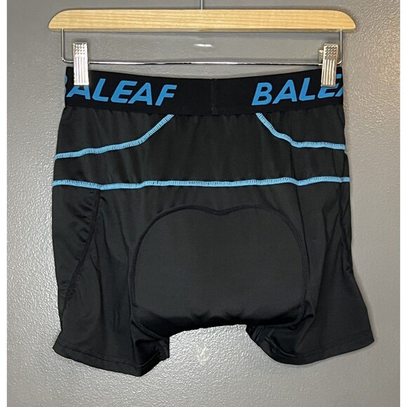 Baleaf Cycling Shorts Blue Padded Nylon Spandex Blend Men’s Size Large - Picture 2 of 5